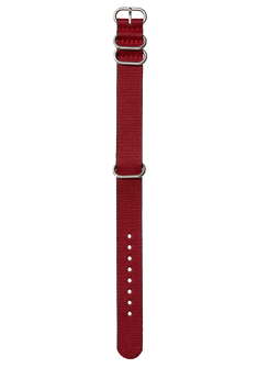 20mm Nylon #TIDE One Piece Band - Rouge / noir