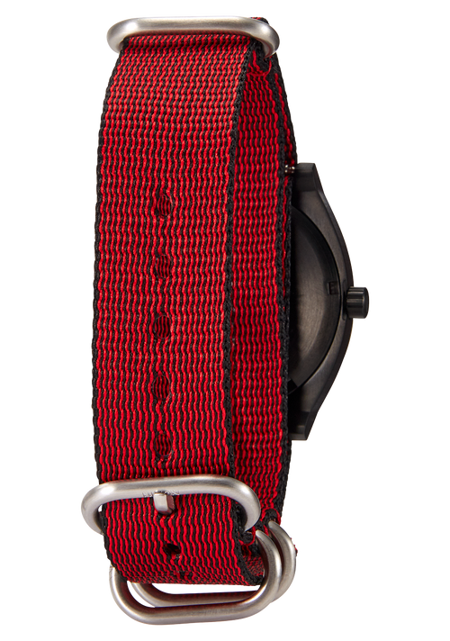 20mm Nylon #TIDE One Piece Band - Rouge / noir