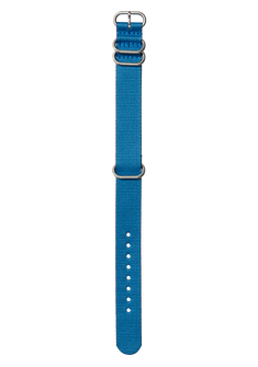 20mm Nylon #TIDE One Piece Band - Bleu marine / bleu