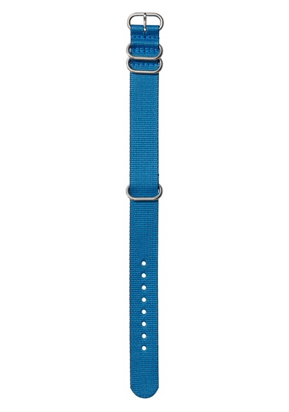 20mm Nylon #TIDE One Piece Band - Bleu marine / bleu View 1