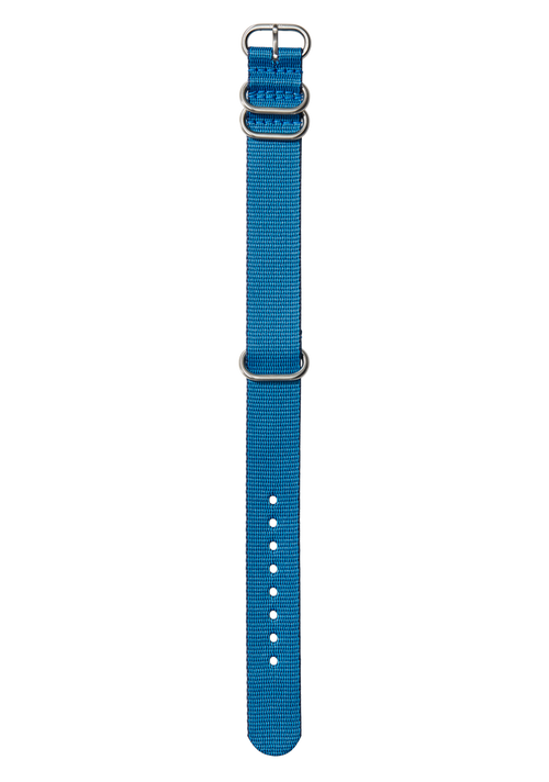 20mm Nylon #TIDE One Piece Band - Bleu marine / bleu