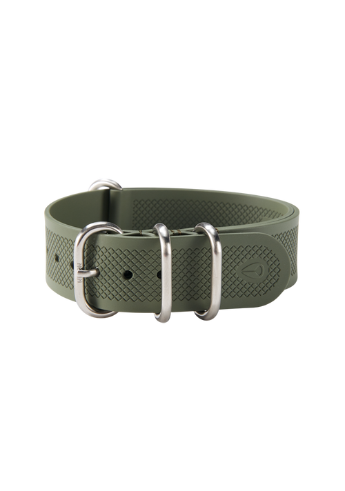 20mm FKM Rubber One Piece Band - Vert olive