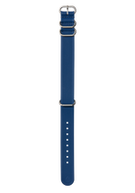 20mm FKM Rubber One Piece Band - Bleu marine / bleu