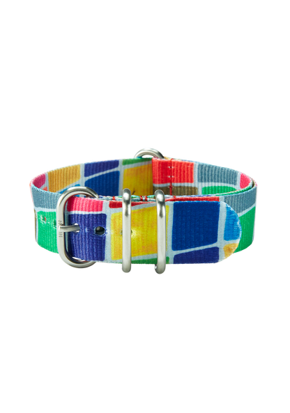 20mm Recycled One Piece Band - Bleu carrelage de piscine View 2