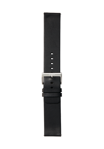 23mm Veg Tanned Leather Band - Noir View 2