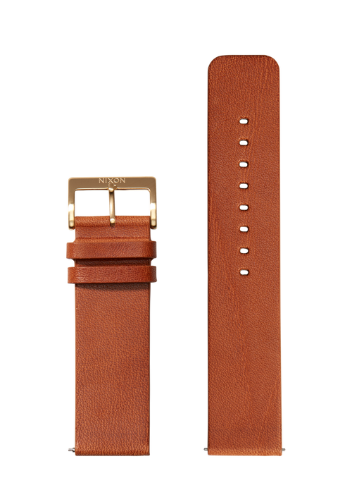 23mm Veg Tanned Leather Band - Marron clair