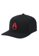 Deep Down Flexfit Athletic Fit Hat - Noir / rouge