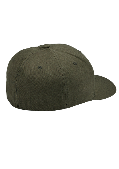 Deep Down Flexfit Athletic Fit Hat - Vert olive View 2