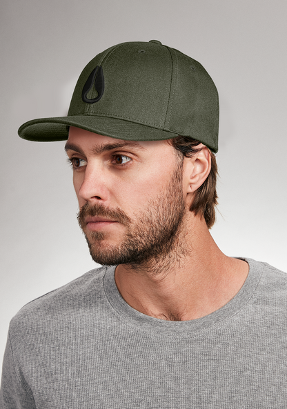 Deep Down Flexfit Athletic Fit Hat - Vert olive View 5