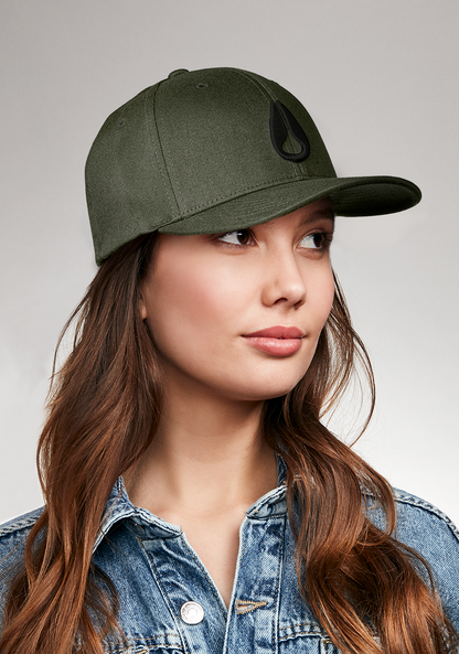 Deep Down Flexfit Athletic Fit Hat - Vert olive View 7