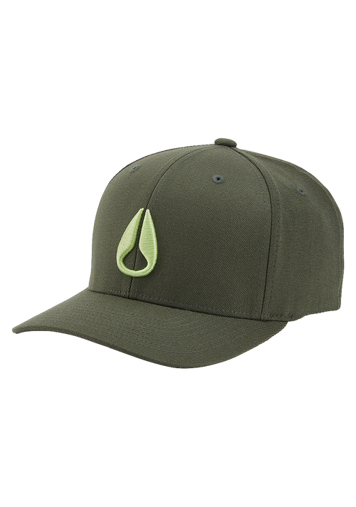 Deep Down Flexfit Athletic Fit Hat - Vert olive