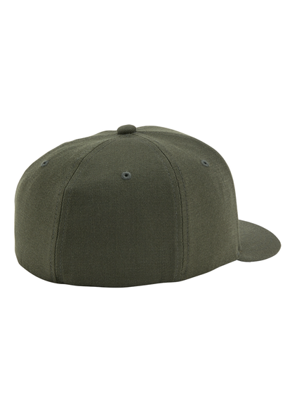 Deep Down Flexfit Athletic Fit Hat - Vert olive / noir View 2