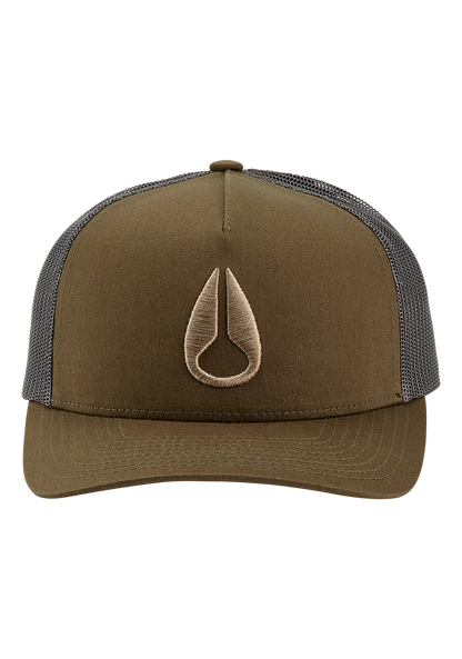 Iconed Trucker Hat - Vert olive View 3