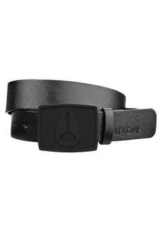 Ceinture émaillée Icon II - Noir uni