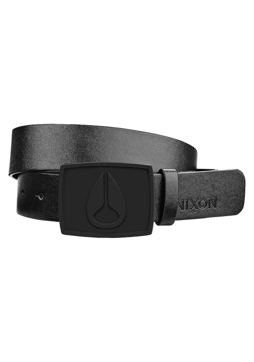 Ceinture émaillée Icon II - Noir uni