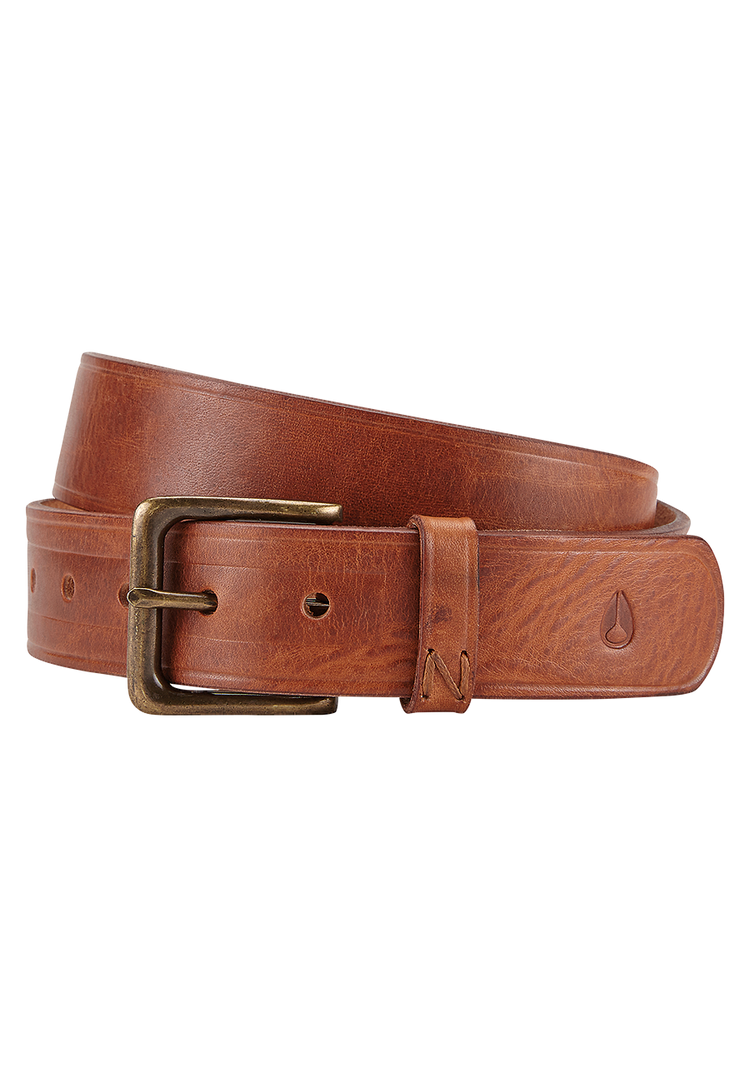Ceinture en cuir DNA - Brun