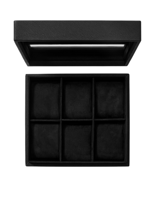 Watch Case - 6 pc - Black / Black