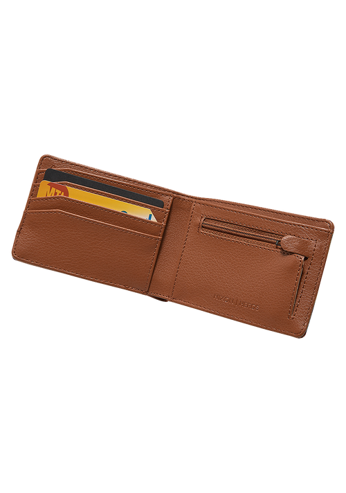 Heros bi-fold wallet - Brun clair