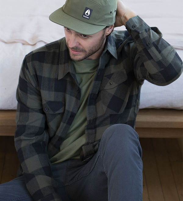 Casquette strapback Mikey - Vert olive