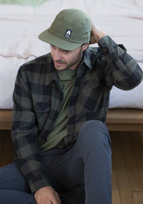 Casquette strapback Mikey - Vert olive