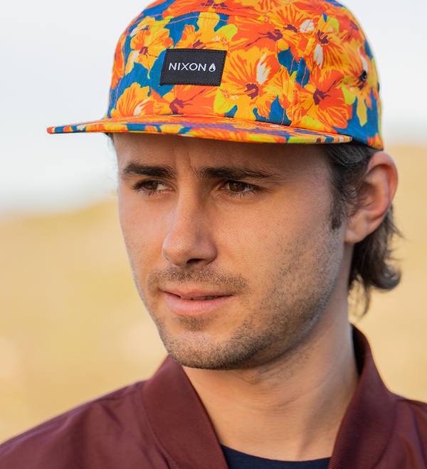 Mikey 5 Panel Hat - Orange / Multi