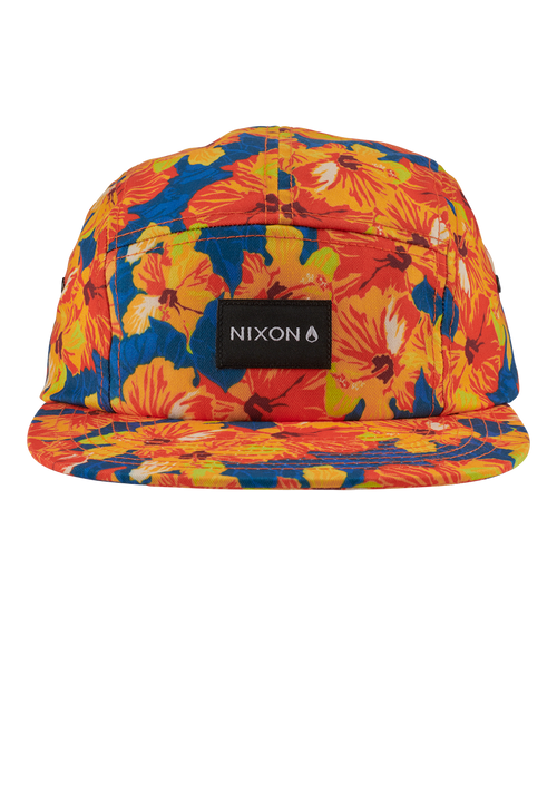 Mikey 5 Panel Hat - Orange / Multi