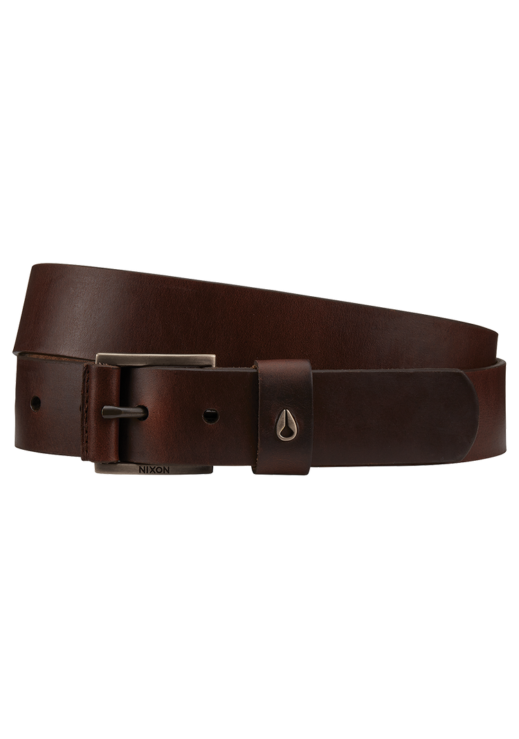 Ceinture en cuir Americana - Brun foncé