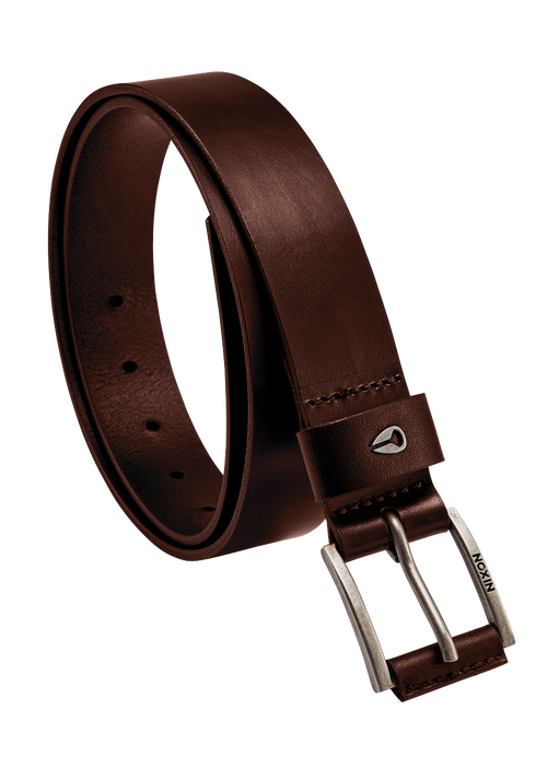 Ceinture Cuir Americana - Marron foncé