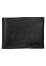 Portefeuille Cuir Cache - Noir