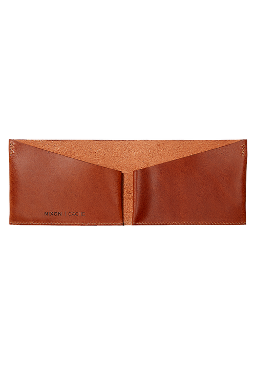 Portefeuille Cuir Cache - Marron clair