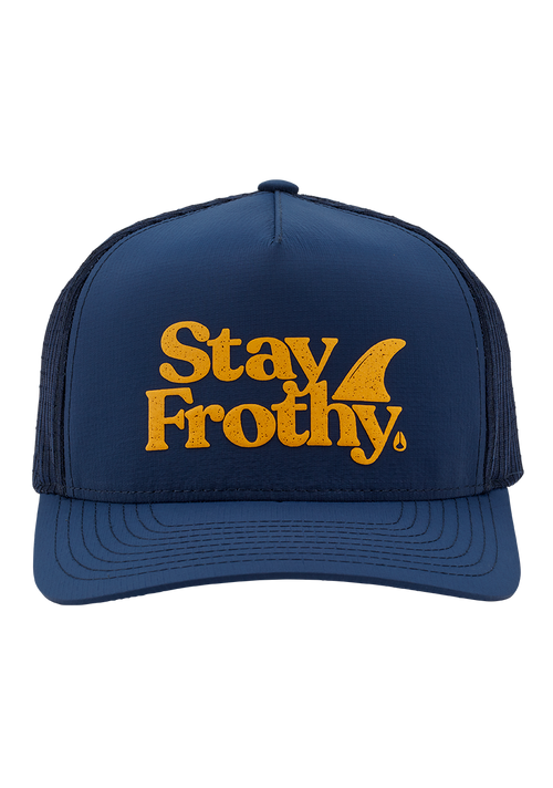 Casquette Snapback Frothy - Bleu nuit / jaune foncé