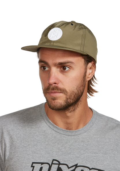 Casquette Strapback Flight - Olive / White View 6