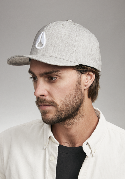 Deep Down Snapback - Gris moucheté / blanc