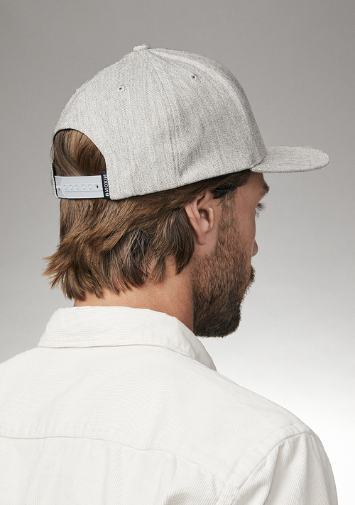 Deep Down Snapback - Gris moucheté / blanc