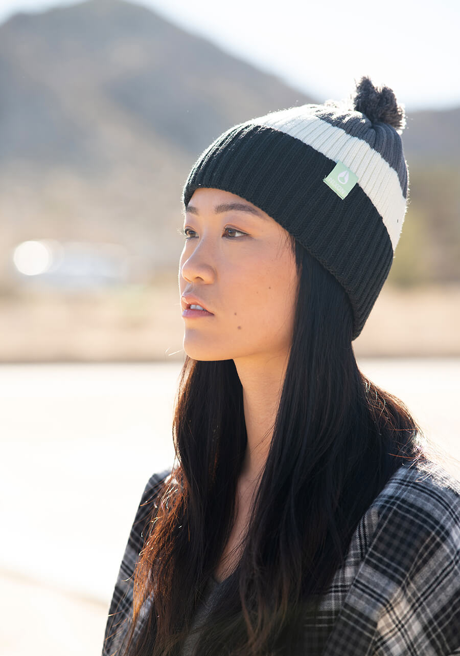 Bonnet Schrader Pom - Gris