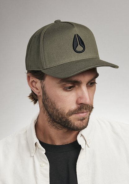 Snapback Deep Down Athletic - Vert olive / noir View 5