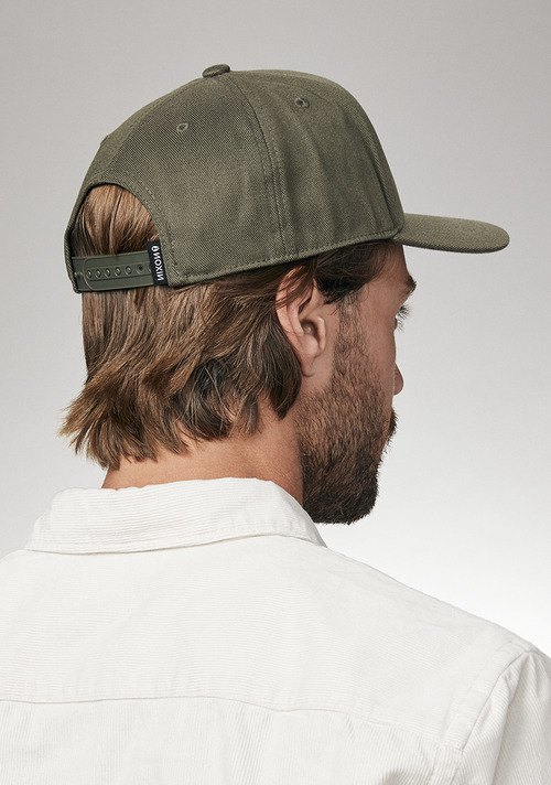 Snapback Deep Down Athletic - Vert olive / noir