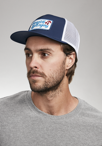 Searchin Trucker - Bleu marine / blanc View 5