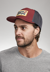 Searchin Trucker - Burgundy / Gray View 5