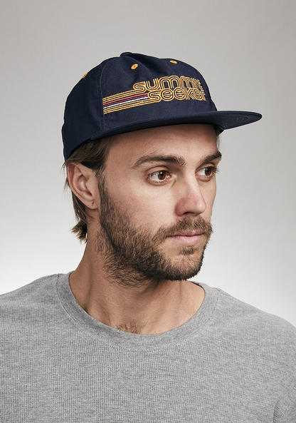 Summit Seeker Strapback - Navy / Yellow View 5