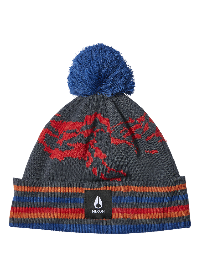 Bonnet Pom Ridge - Marine / Multi