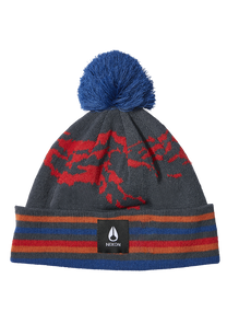 Ridge Pom Beanie - Bleu marine / multicolore View 1