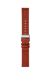 20mm Veg Tanned Leather Band - Marron View 2