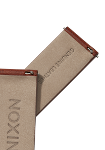 20mm Veg Tanned Leather Band - Marron View 3