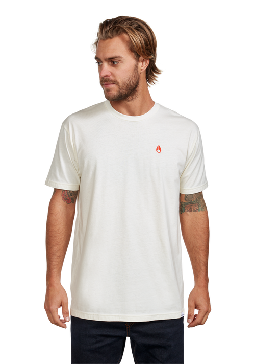 Sparrow Repreve® T-Shirt - Naturel / rouge