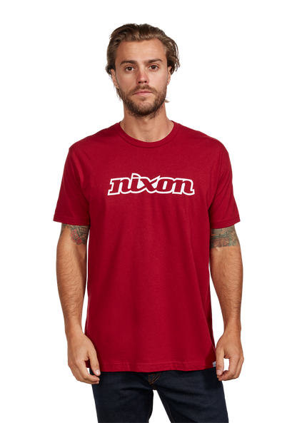 OG Script Eco-Repreve® T-Shirt - Rouge cardinal / blanc View 3