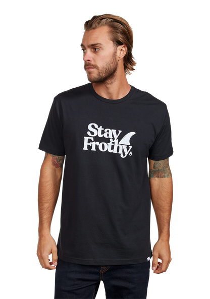 Stay Frothy Repreve® T-Shirt - Noir / blanc View 3