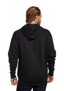 Sweat à capuche Track zippé - Noir / blanc View 5