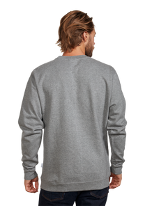Sweat-shirt Rosas à col ras du cou - Gris foncé moucheté / Gris View 5